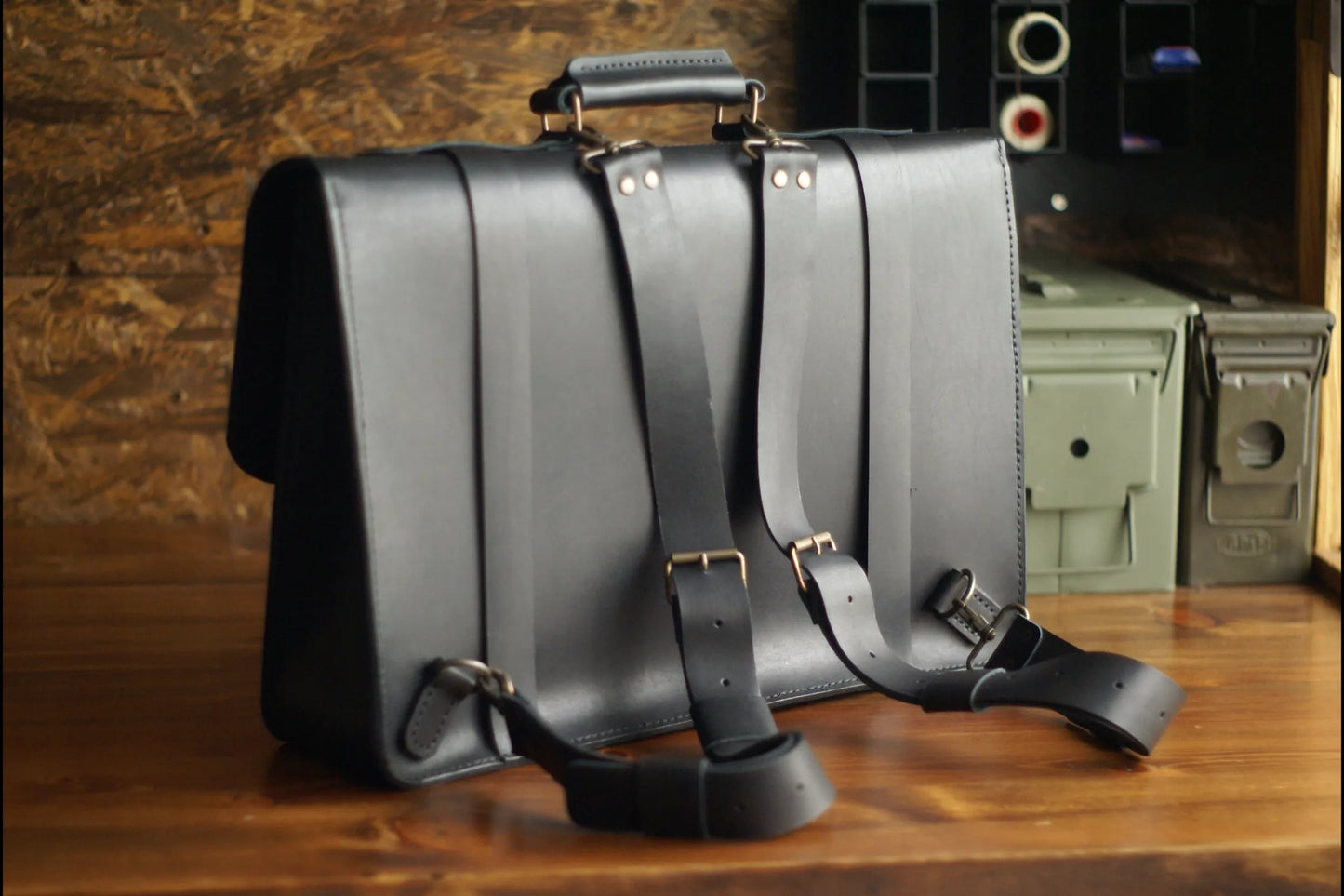 Briefcase "Oldworker" - Siyah